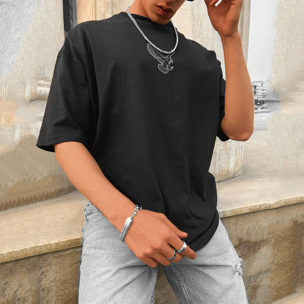 Trendy Lucky Tiger Print Crew Neck T-Shirt