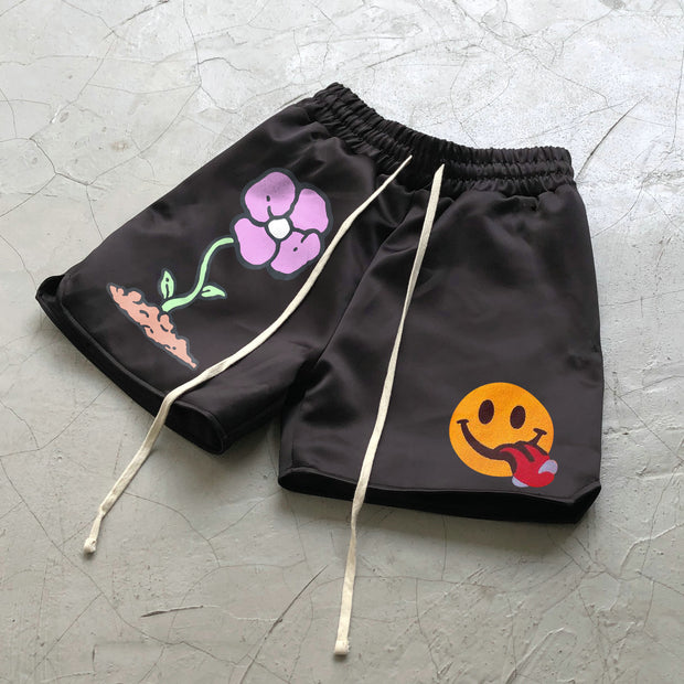 Tide brand print casual retro street shorts