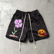 Tide brand print casual retro street shorts