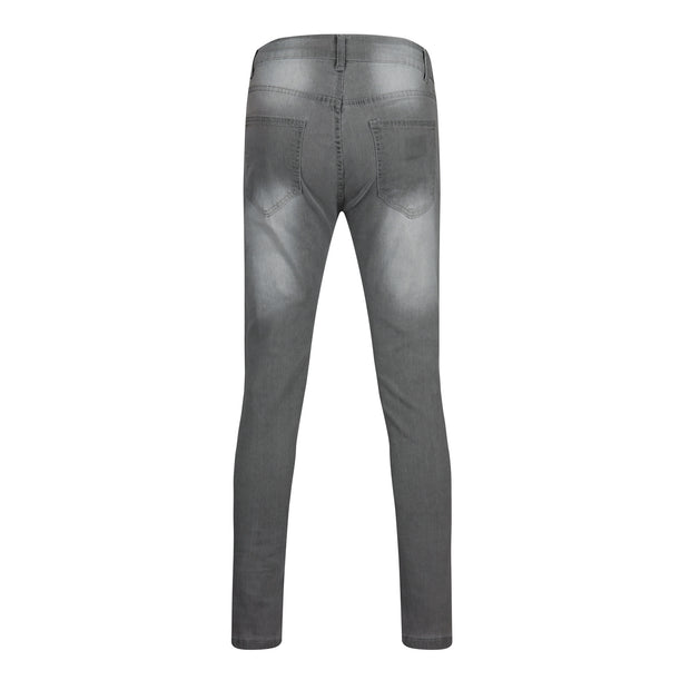 Men's slim ripped pencil pants new men's paint jeans