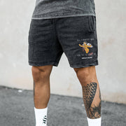 Street Fashion Angel Print Shorts