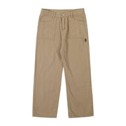 Street retro straight wide leg solid color casual mopping pants