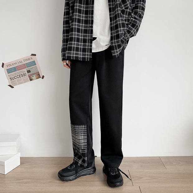 Suit trousers straight-leg nine-point trousers fall feeling small trousers