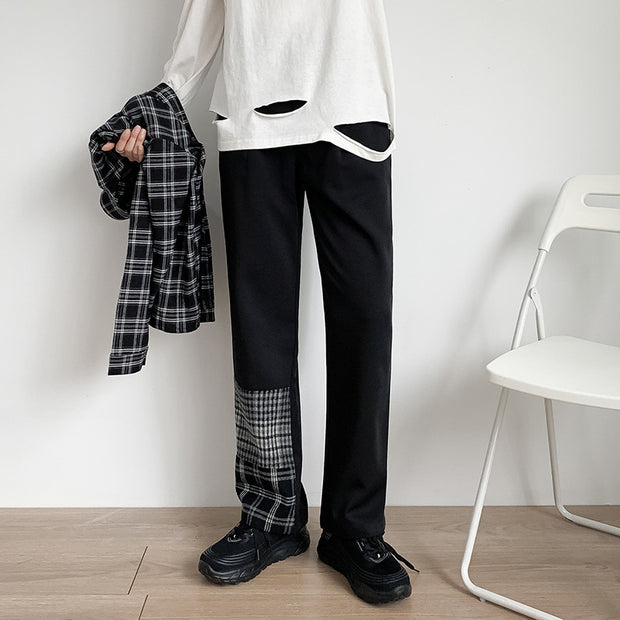 Suit trousers straight-leg nine-point trousers fall feeling small trousers