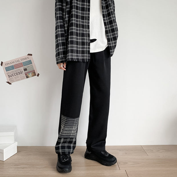 Suit trousers straight-leg nine-point trousers fall feeling small trousers