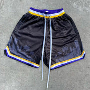 Fashion City Reflection Print Track Shorts