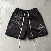 Personality Retro Cross Tide Brand Hip Hop Shorts