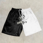 Patchwork Fashion Retro Casual Mesh Shorts