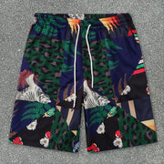 Year Tropical Rainforest Style Street Short Sleeve Shirt Casual Suit