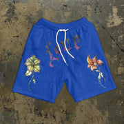 Flowers fashion retro street style casual shorts