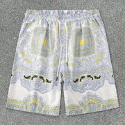 Trendy Baroque Casual Shorts Shirt Loose Short Sleeve Suit