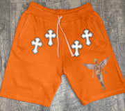 Fashion Angel Print Casual Sports Shorts
