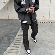 High street performance vibe style trousers zipper street casual trousers