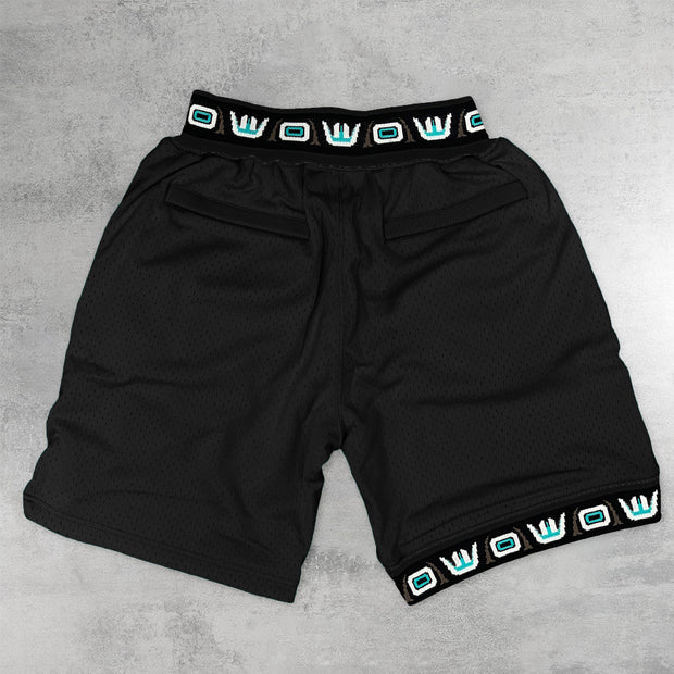 Fashion Retro Grizzly Hip Hop Mesh Shorts