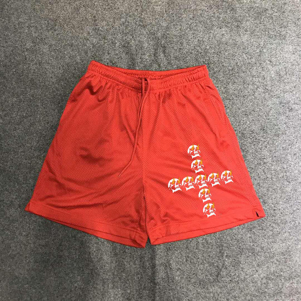Skull fashion sports street shorts