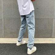 Cartoon animal pattern street hip hop jeans
