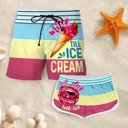 Couple outfit men lick me shorts