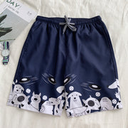 Fashion multicolor beach pants casual shorts