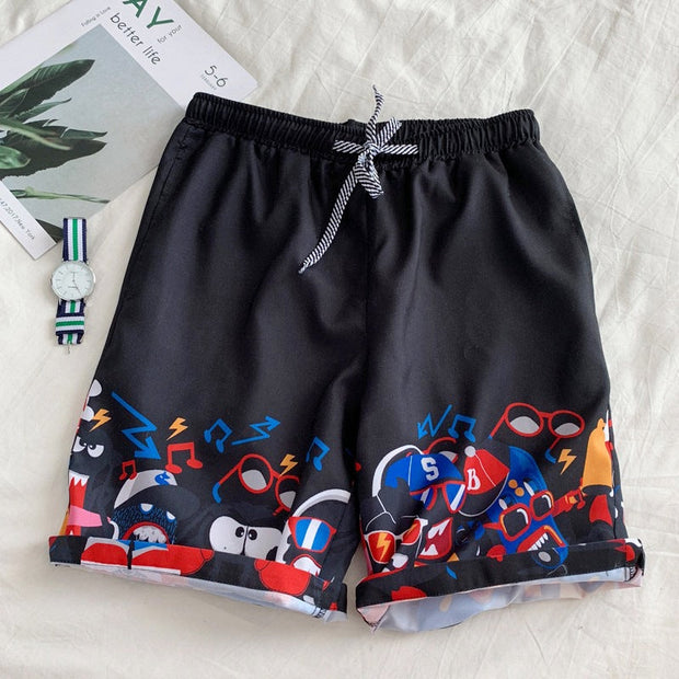 Fashion multicolor beach pants casual shorts