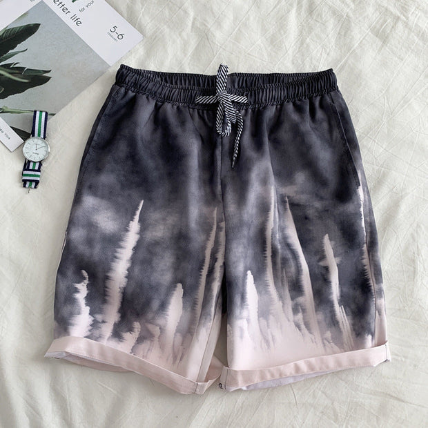 Fashion multicolor beach pants casual shorts