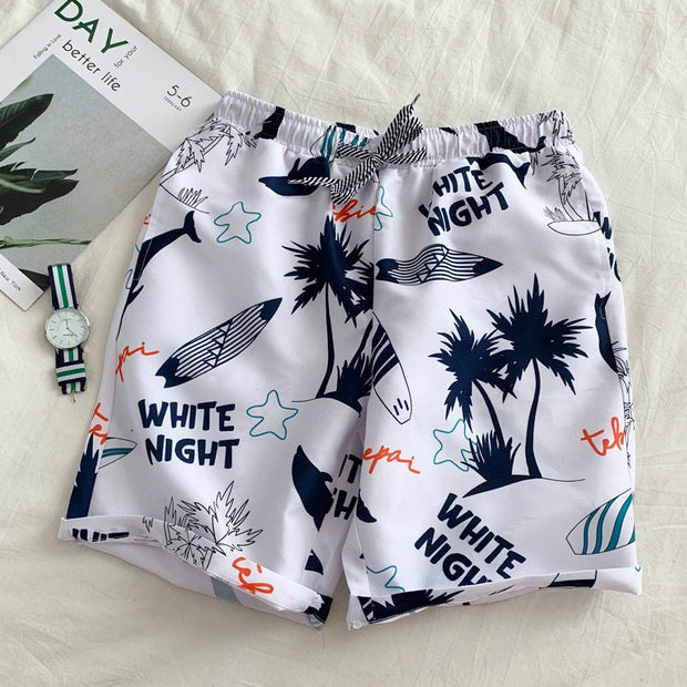 Fashion multicolor beach pants casual shorts