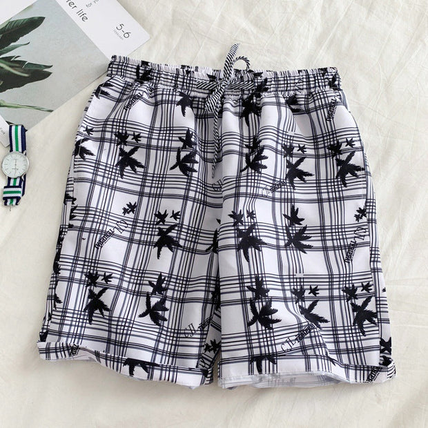 Fashion multicolor beach pants casual shorts