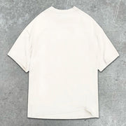 Skull Heart Wings Graphic Print Short Sleeve T-Shirt