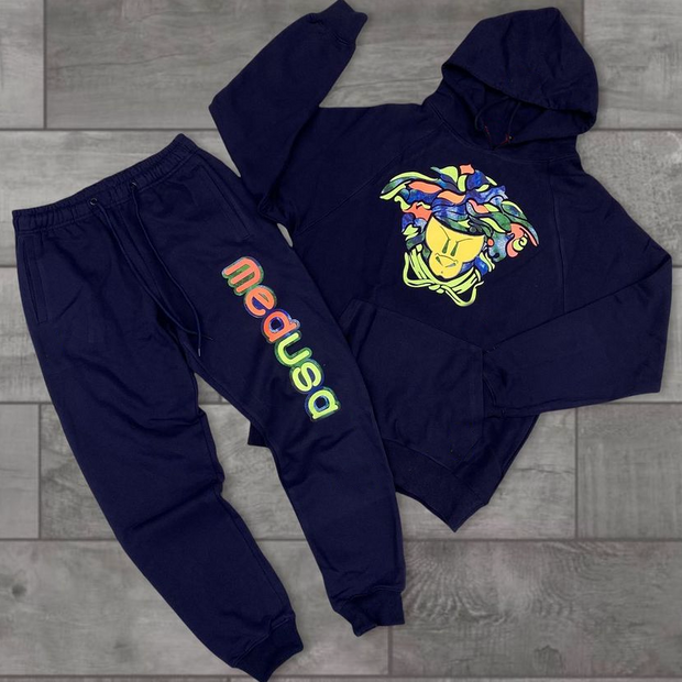 Madusa casual street home sports plus velvet suit