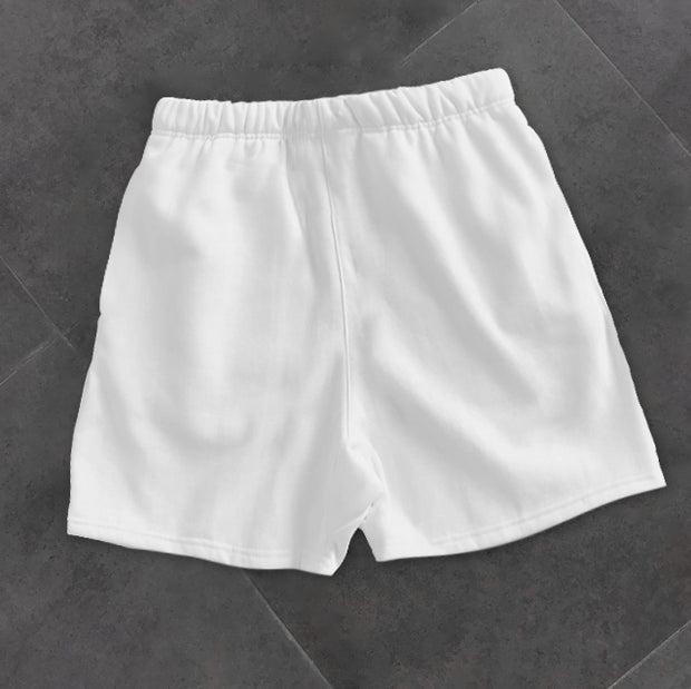 Trendy casual graffiti print shorts
