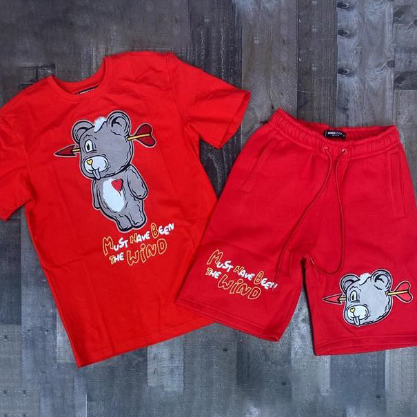 Fashion casual bear print suit