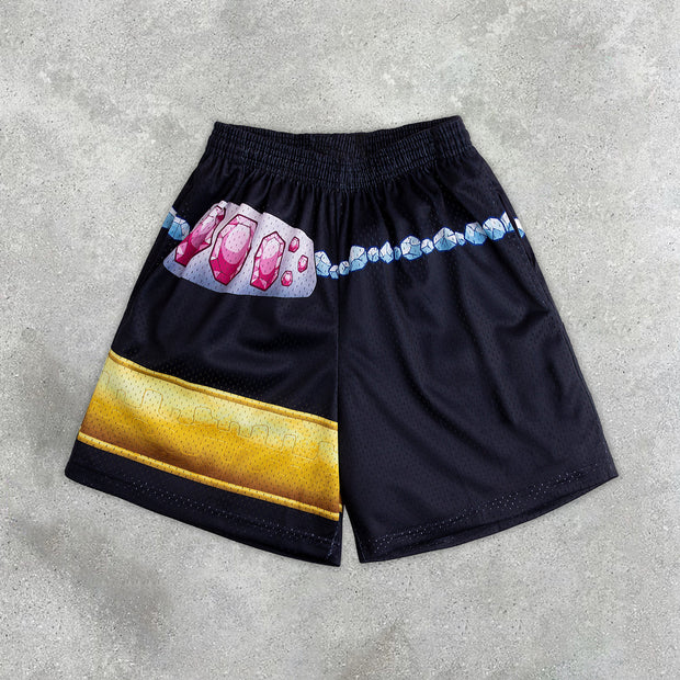 Preppy Fashion Mesh Shorts