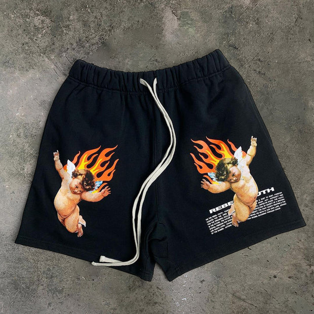 Fashion casual printed shorts men