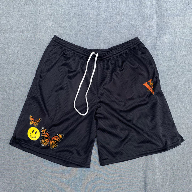 Personalized street print casual shorts