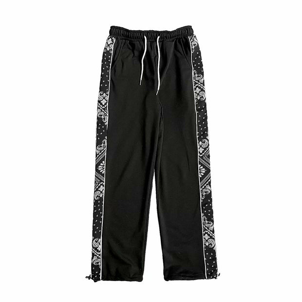 Casual trendy personality drawstring trousers