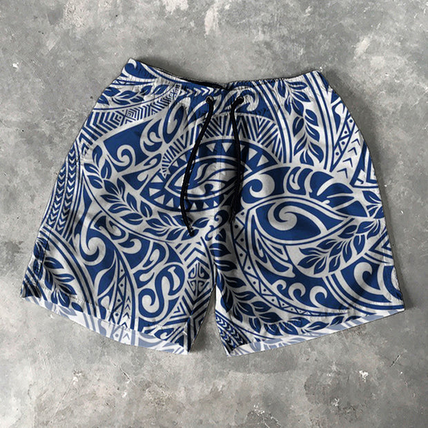 Polynesia Print 5 Inseam Shorts