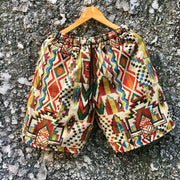 Retro loose short sports micro stretch casual shorts