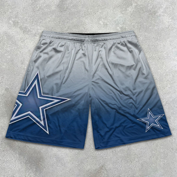 graphic print gradient shorts