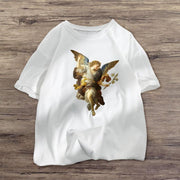 Retro fashion casual short-sleeved T-shirt