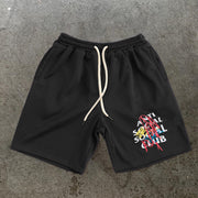 Retro Fashion Street Print Casual Shorts