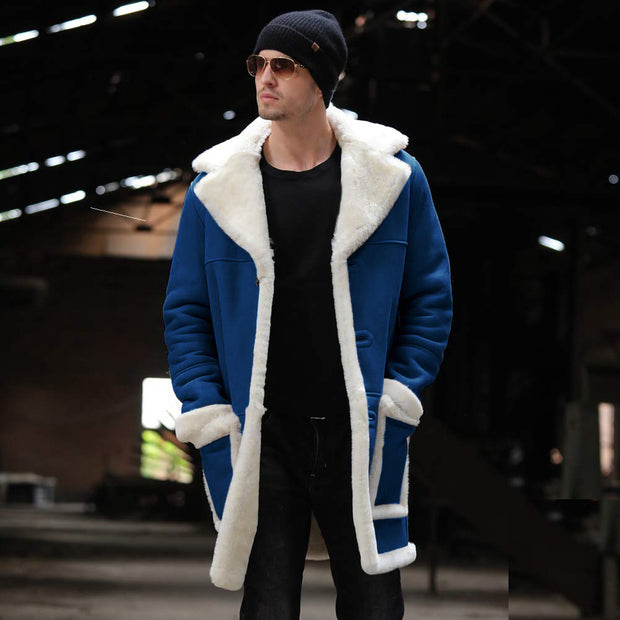 Men's fur coat padded jacket