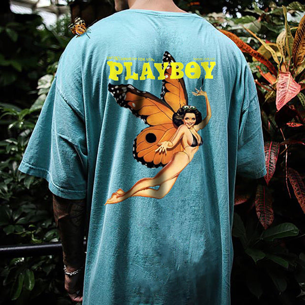 Casual personality printed T-shirt