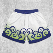 Men's Casual Print Panel Shorts