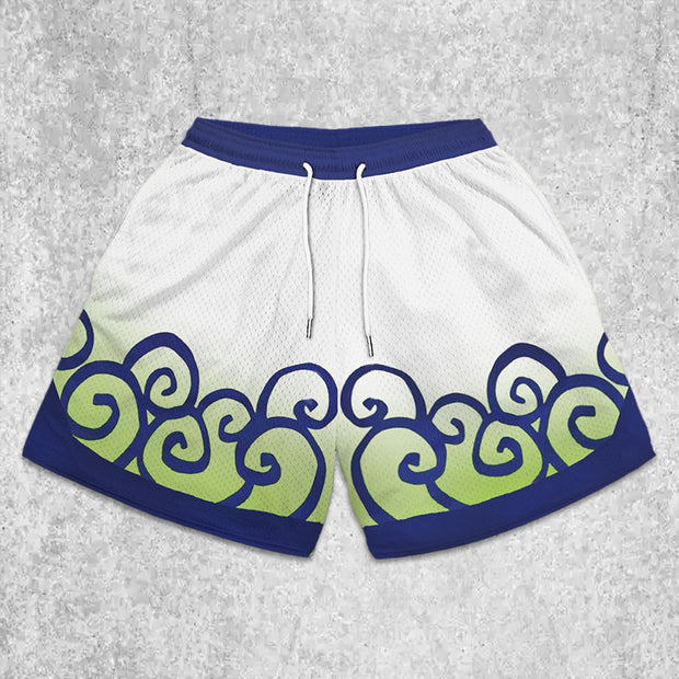 Men's Casual Print Panel Shorts