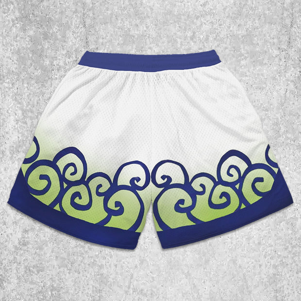 Men's Casual Print Panel Shorts