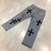 Casual retro cross street outdoor home jeans