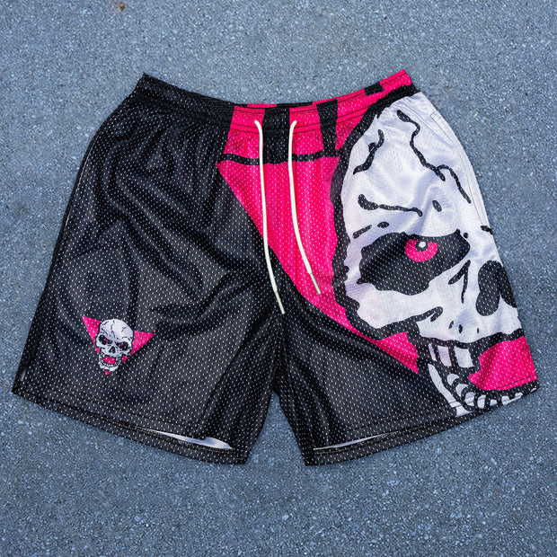 Fashion Skull Personality Retro Street Shorts
