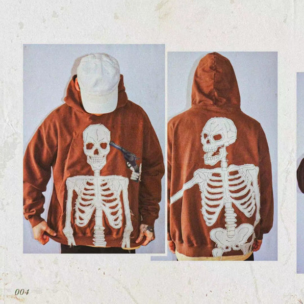 Western cowboy robber casual street hoodie