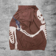 Western cowboy robber casual street hoodie
