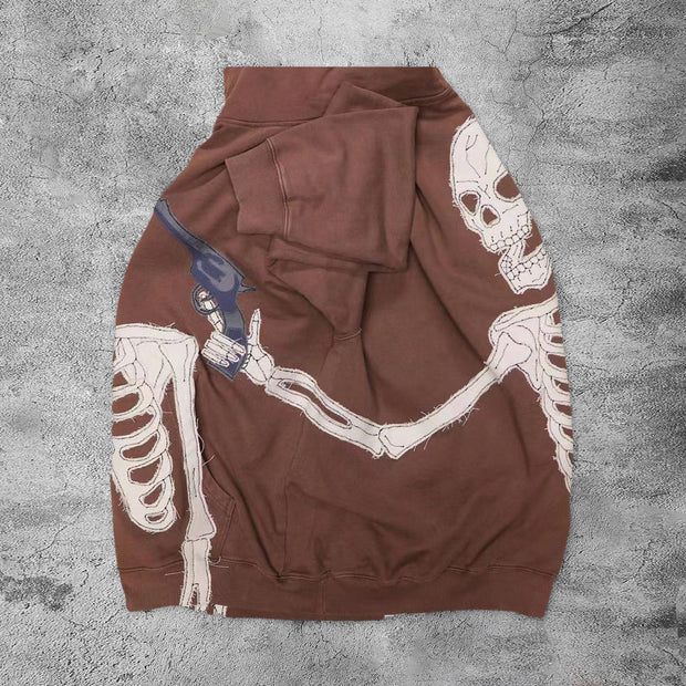 Western cowboy robber casual street hoodie
