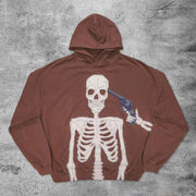 Western cowboy robber casual street hoodie